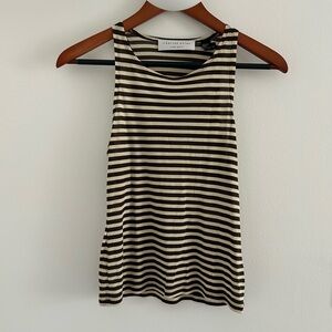 Silk Tan and Brown Tank Sz XS